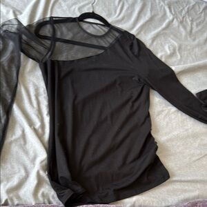 Chic Black Sheer Women's Blouse